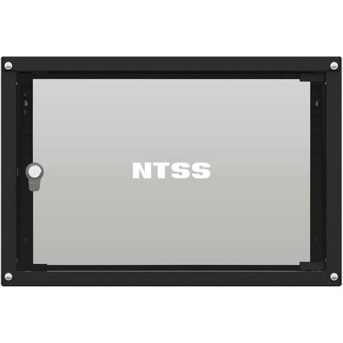Шкаф коммутационный NTSS Lime NTSS-WL6U5545GS настенный, стеклянная передняя дверь, 6U, 550x370x450 мм