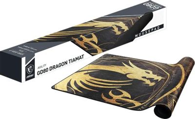 Коврик для мыши MSI Agility GD80 Dragon Tiamat (3XL) золотистый/рисунок ...