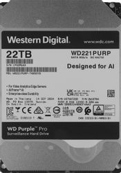 Изображение товара Жесткий диск WD Purple Pro 22ТБ для видеонаблюдения высокой четкости