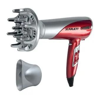 Фен Scarlett SC-1077, 2000Вт, красный