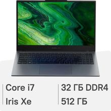 Изображение товара Ноутбук DIGMA PRO Fortis M 15.6 IPS i7 32GB SSD Windows 11 Pro серый