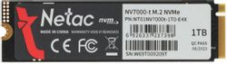 Изображение товара 1ТБ SSD накопитель NETAC NV7000-t NT01NV7000t-1T0-E4X M.2 2280, PCIe 4.0 x4, NVMe, M.2 Изображение товара 1ТБ SSD накопитель NETAC NV7000-t NT01NV7000t-1T0-E4X M.2 2280, PCIe 4.0 x4, NVMe, M.2