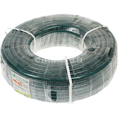 Шланг РОСТОК 40308-3/4-50, 3/4", 50м, поливочный, армированный, зеленый