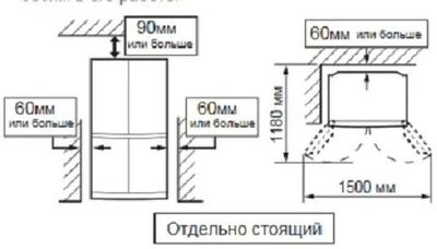 Холодильник трехкамерный Sharp SJ-EX98FBE Hybrid Cooling, Side by