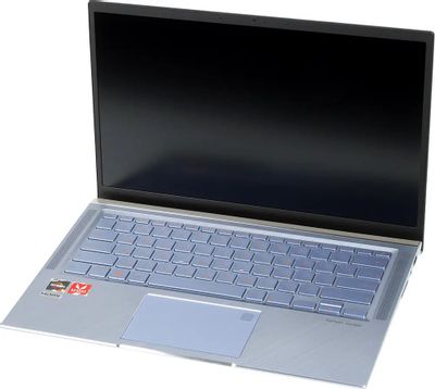 Ноутбук ASUS Zenbook UM431DA-AM003 90NB0PB3-M02080, 14", AMD Ryzen 5 3500U 2.1ГГц, 4-ядерный, 8ГБ DDR4, 512ГБ SSD,  AMD Radeon  Vega 8, без операционной системы, голубой