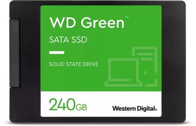 SSD накопитель WD Green WDS240G3G0A 240ГБ, 2.5", SATA III,  SATA