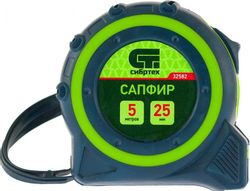 Рулетка строительная СИБРТЕХ Сапфир, 5м x25мм
