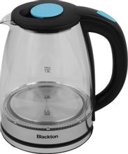Чайник электрический BLACKTON Bt KT1825G, 1500Вт, черный и голубой ...