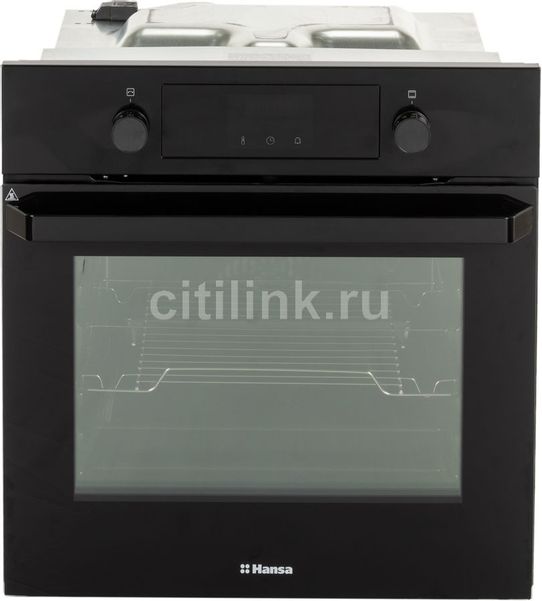 Духовой шкаф электрический Hansa BOES68454,  62л,  дверца с 3 стеклами,  черный
