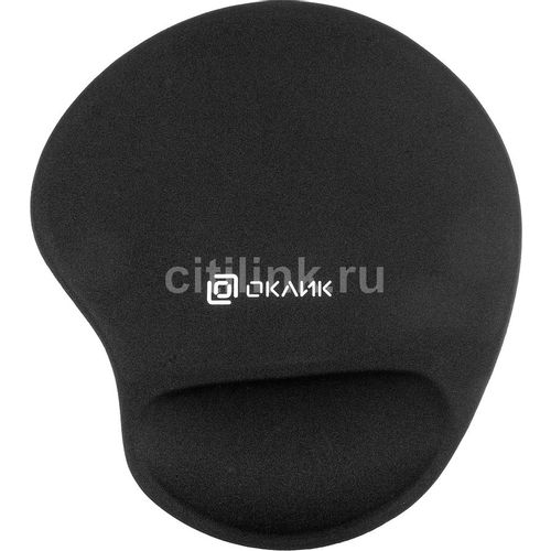 Коврик для мыши Oklick OK-RG0550-BK (S) черный, ткань, 220х195х20мм