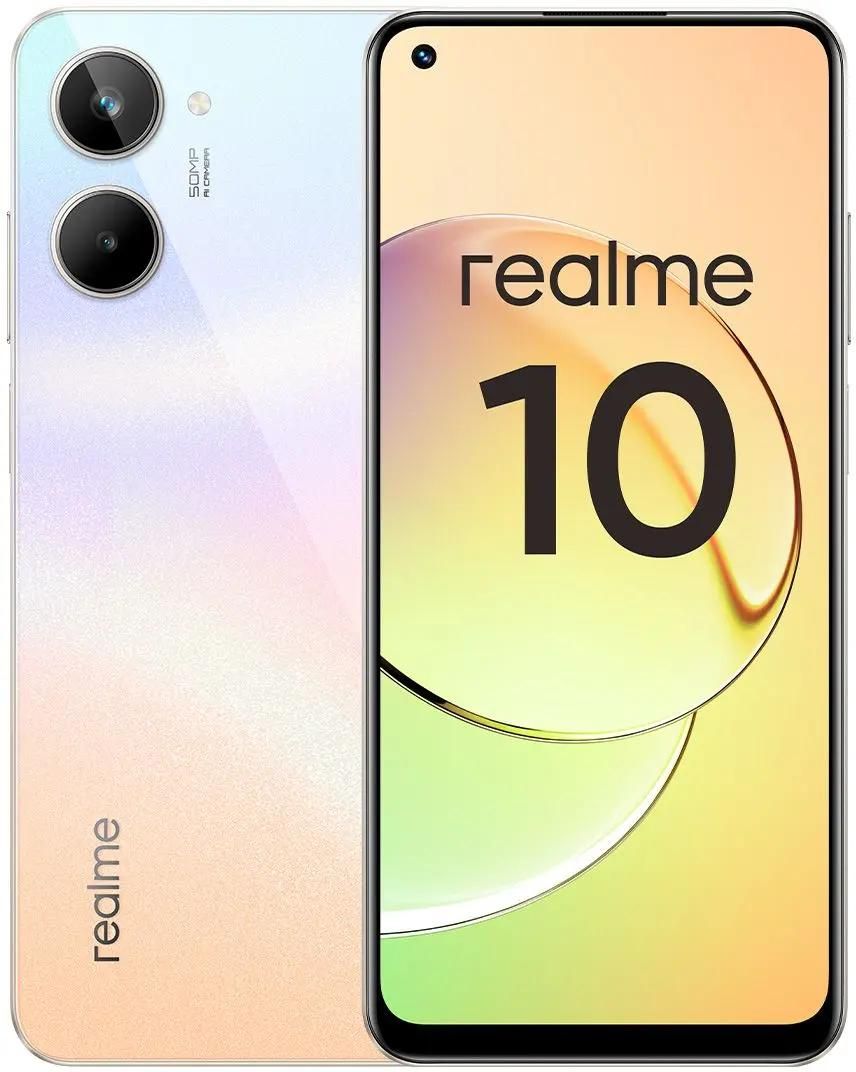 Смартфон REALME 10 4G 4/128Gb, RMX3630, белый – купить в Ситилинк | 1869928