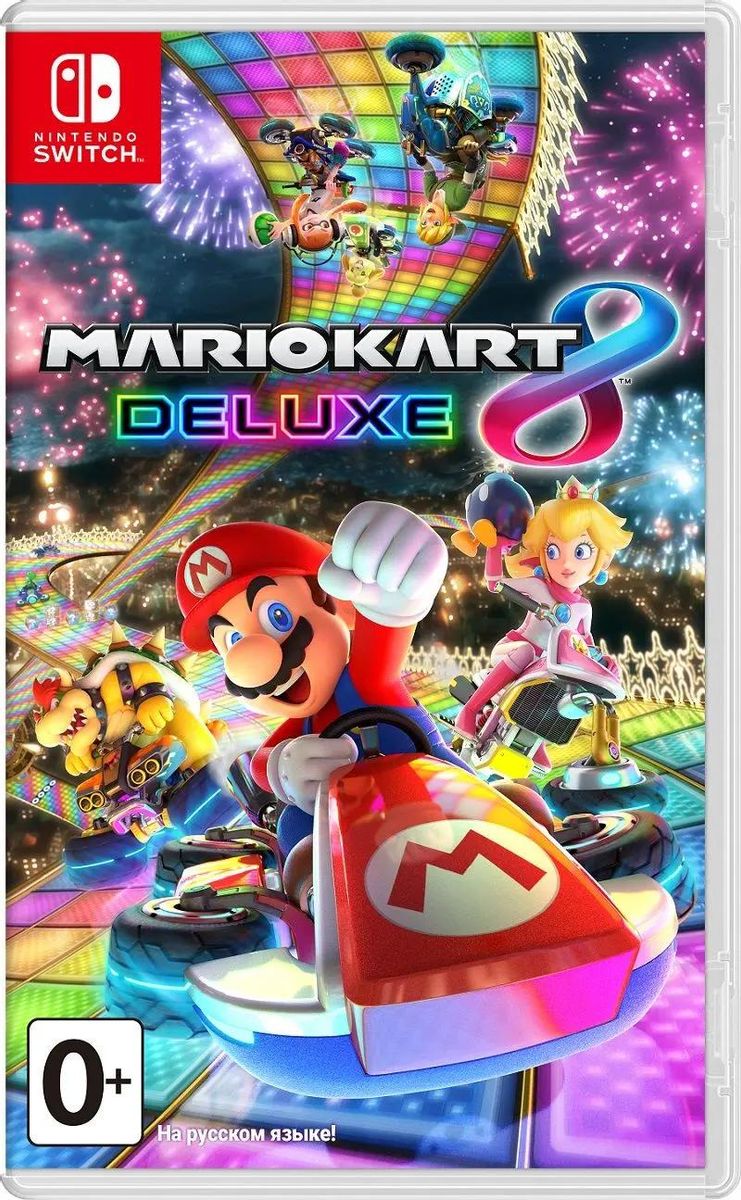 Игра Nintendo Mario Kart 8 Deluxe (NEW), RUS (игра и субтитры), для Switch  – купить в Ситилинк | 1702057