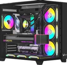 Изображение товара Корпус ATX Formula Crystal Z9 Midi-Tower черный с прозрачной боковой панелью для геймеров