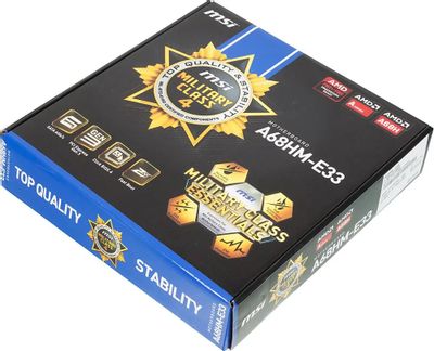 MSI A68HM E33 Socket FM2 AMD A68H mATX Ret 275334