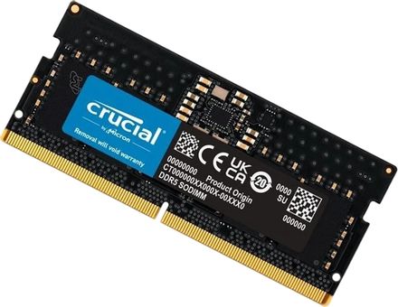 Оперативная память Crucial CT8G56C46S5 DDR5 - 1x 8ГБ 5600МГц, для