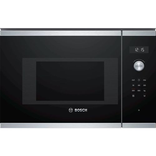 Встраиваемая микроволновая печь Bosch BFL524MS0, 20л, 800Вт, нержавеющая сталь