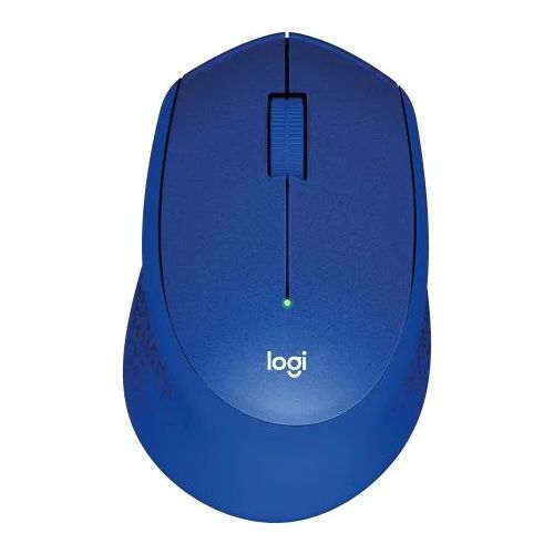 Мышь беспроводная Logitech M331 Silent Plus, радио, оптическая, USB, 1000dpi, синий [910-004915]