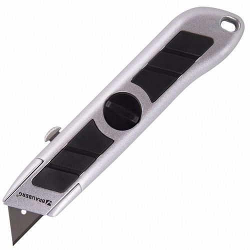 Нож канцелярский BRAUBERG 235403 Professional 18мм, черный