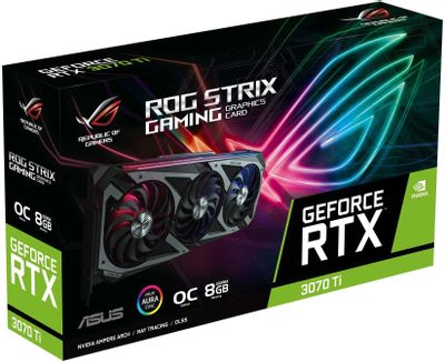 Видеокарта ASUS NVIDIA GeForce RTX 3070TI ROG-STRIX-RTX3070TI-O8G