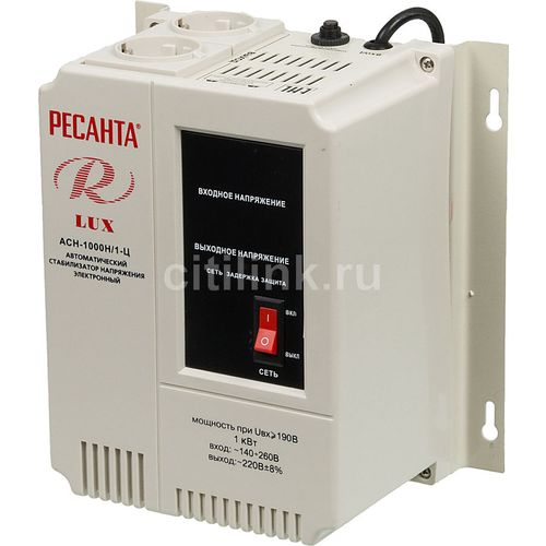 Стабилизатор напряжения Ресанта АСН-1000Н/1-Ц, 1кВт серый [63/6/14]