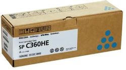 Картридж Ricoh SP C360HE, голубой