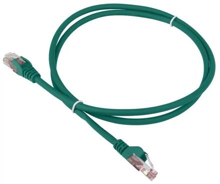 Патч-корд LanMaster вилка RJ-45,  модуль RJ-45,  кат.6,  LSZH,  1м,  зеленый [lan-pc45/u6-1.0-gn]