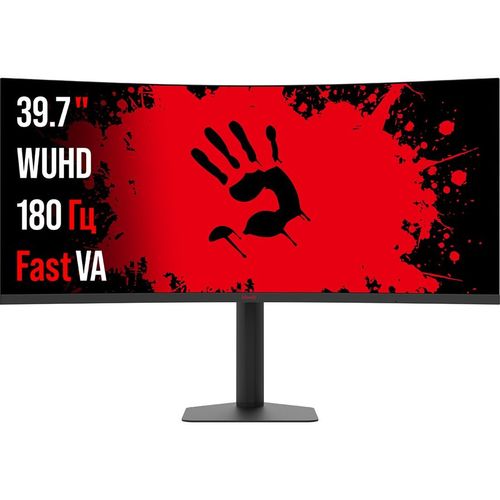 39.7" Монитор BLOODY MN2X, 5120x2160, VA, 180Гц, 2хHDMI, 1хDP, изогнутый, черный