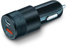 Изображение товара Автомобильное зарядное устройство BORASCO USB-A USB-C 38Вт черное