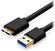 Изображение товара Кабель UGREEN US130,  USB 3.0 A(m) -  micro USB 3.0 B (m),  GOLD ,  ферритовый фильтр ,  2м,  черный [10843]