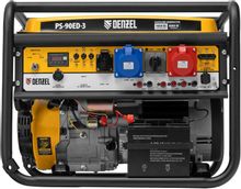 Изображение товара Бензиновый генератор DENZEL PS 90 ED-3 9 кВт с АКБ электрический запуск