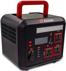 Электростанция портативная Edon PES-1200 100000mAh 5A 4xUSB беспров.зар. черный
