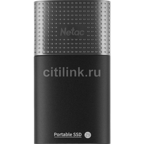 2ТБ Внешний диск SSD NETAC Z9 NT01Z9-002T-32BK, USB-C, запись - 480МБ/с, чтение - 550МБ/с, черный