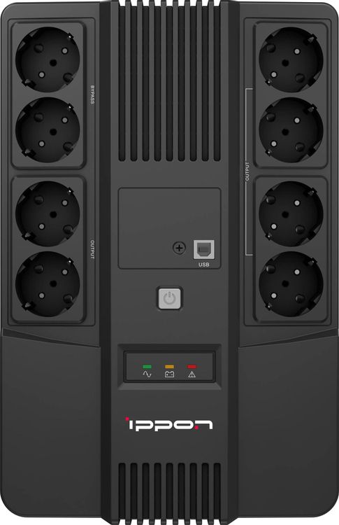 Источник бесперебойного питания Ippon Nut 1050 / 1050 ВА / 600 Вт / 4 x CEE 7 (евророзетка), фото2
