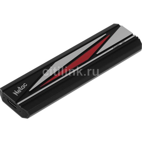 1ТБ Внешний диск SSD NETAC ZX20L NT01ZX20L-001T-32BK, USB-C, запись — 1800МБ/с, чтение — 2000МБ/с, черный