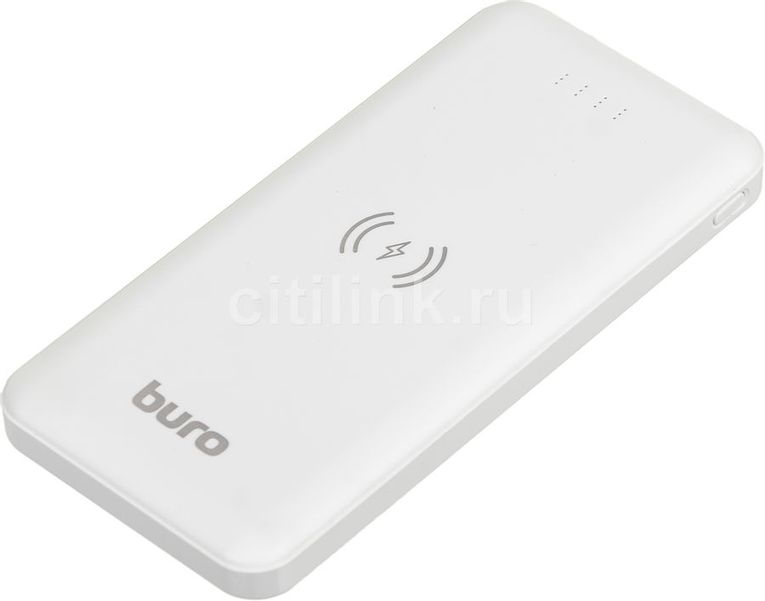 Внешний аккумулятор (Power Bank) Buro BPW10E, 10000мAч, белый [bpw10e10pwt]