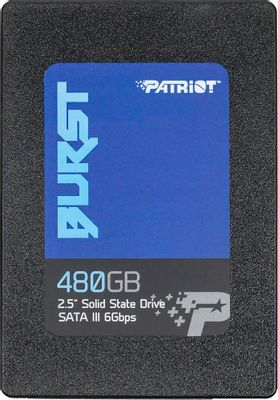 SSD накопитель Patriot Burst PBU480GS25SSDR 480ГБ, 2.5", SATA III,  SATA