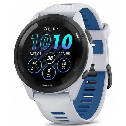 Смарт-часы Garmin Forerunner 265, 33мм, 1.3", белый/черный/белый