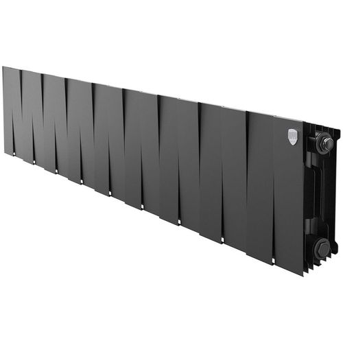Радиатор биметаллический ROYAL THERMO PianoForte 200, 18 секций, боковое подключение, черный