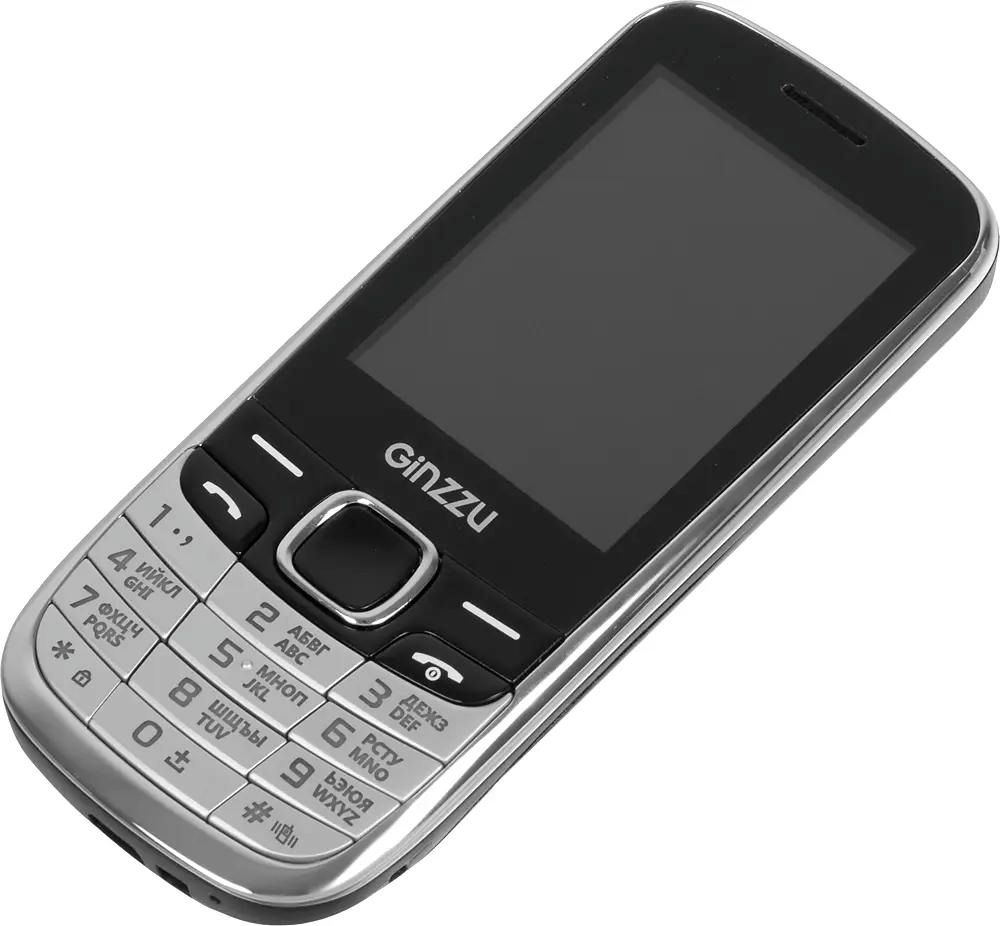 Характеристики Сотовый телефон Ginzzu M102 Dual Sim черный (980295)  смотреть в СИТИЛИНК