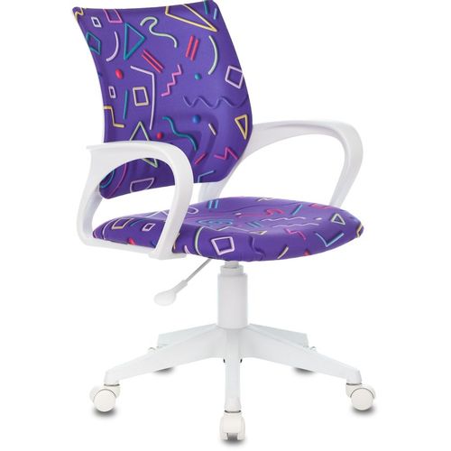 Кресло детское Бюрократ Бюрокидс 1 (Burokids 1 W), ткань, до 120кг, фиолетовый