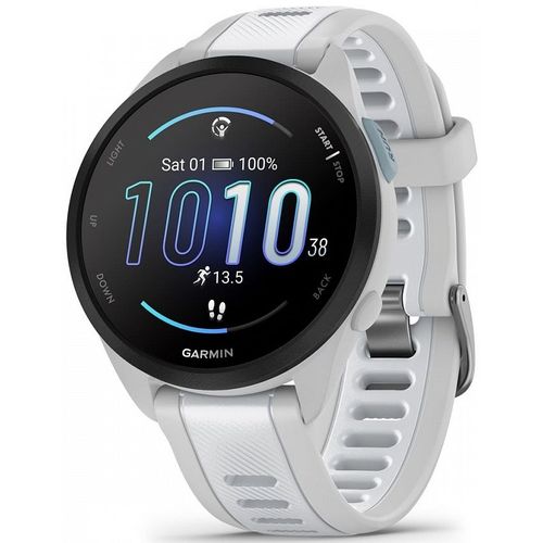 Смарт-часы Garmin Forerunner 165, 43мм, 1.2", белый/серый
