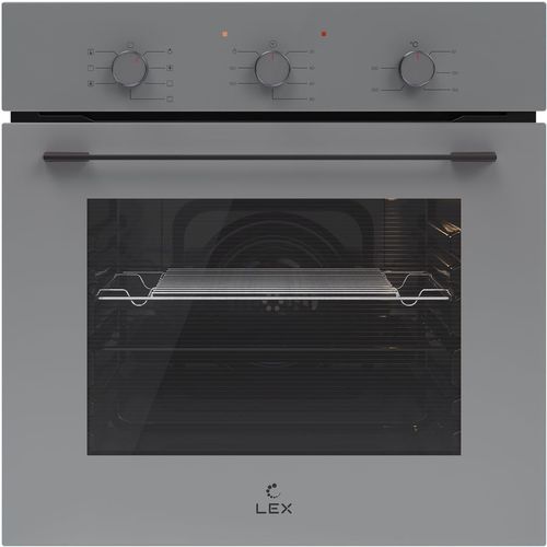 Духовой шкаф электрический LEX EDM 075 GR, 60л, дверца с 3 стеклами, серый — цена и наличие Духовой шкаф электрический LEX EDM 075 GR, 60л, дверца с 3 стеклами, серый