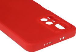 Чехол (клип-кейс) BORASCO Microfiber Case, для Xiaomi Poco M4 Pro 5G, красный