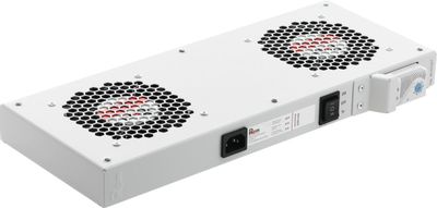 Модуль вентиляторный Rem (R-FAN-2T) 2 вент. с термостатом серый (упак ...