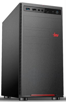 Компьютер iRU Home 310H6SE,  Intel Core i5 12400,  DDR4 16ГБ, 512ГБ(SSD),  Intel UHD Graphics 730,  Free DOS,  черный [1976457]