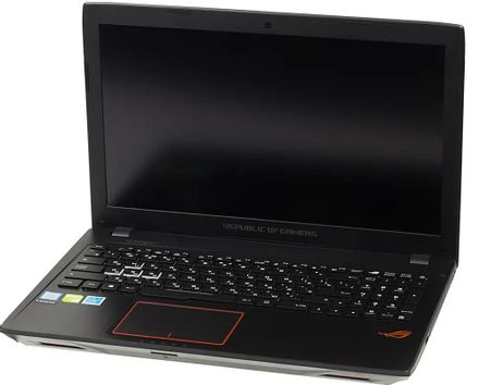 Ноутбук игровой ASUS ROG GL553VD-FY073T 15.6", Intel Core i5 7300HQ 2.5ГГц, 4-ядерный, 8ГБ DDR4, 1000ГБ,  128ГБ SSD,  NVIDIA GeForce  GTX 1050 - 4 ГБ, Windows 10 Home, черный [90nb0dw3-m01540]