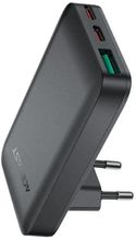 Изображение товара Сетевое зарядное устройство ACEFAST A100,  USB-A,  2xUSB-C, 65Вт, 5A, черный [af-a100-bk]