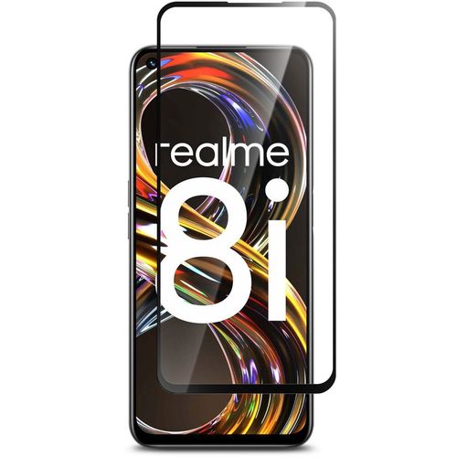 Защитное стекло для экрана BORASCO для Realme 8i антиблик, 74х162 мм, 2.5D, 1 шт, черный [40728]