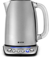 Характеристики Чайник электрический Vitek VT-7089, 2200Вт, серебристый ...