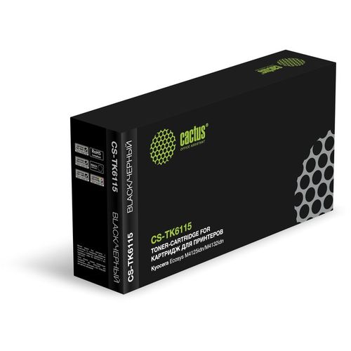 Картридж Cactus CS-TK6115, TK-6115, черный / CS-TK6115